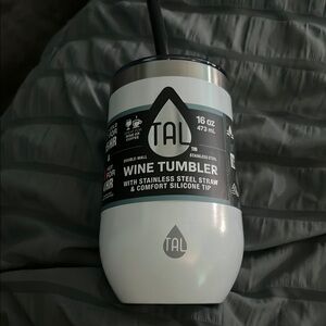 TAL Wine Tumbler with Straw